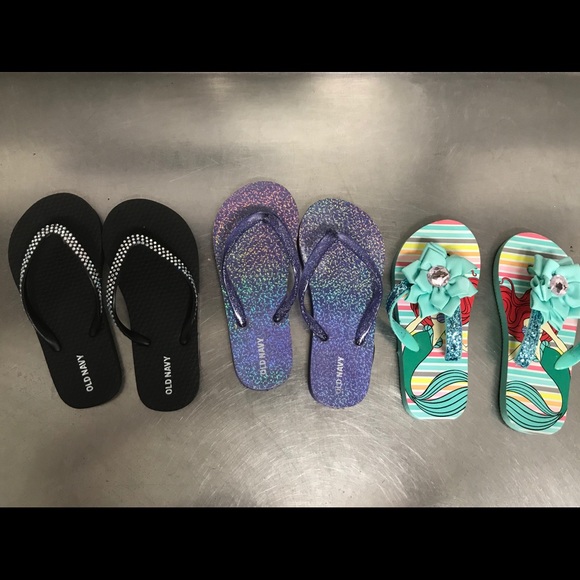 girls flip flops size 12
